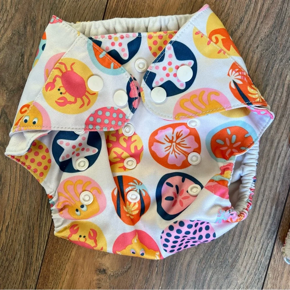 Vibrant Cartoon Print Diaper Covers